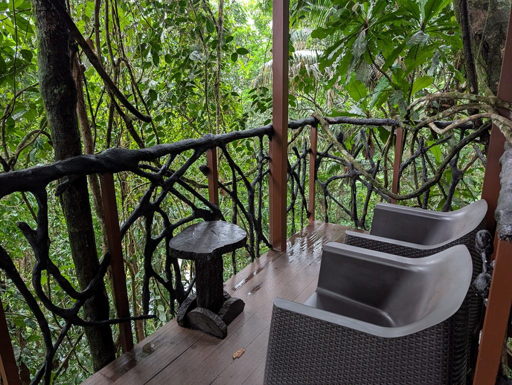Balkon des Baumhauses